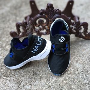 Nautica Slip On Running Sneaker (Blk/White) A-7